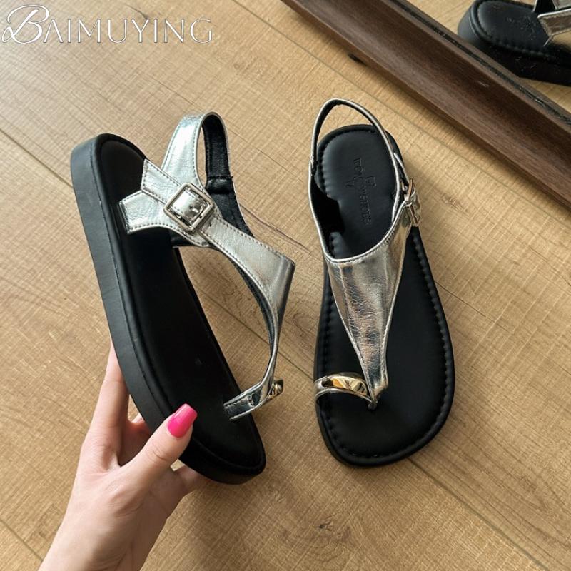 Fashion Women Flats Sandas Fashion Clip Toe Shoes Casual Summer Slippers 2025 New Slingaback Beach Woman Flip Flops Walking Sandalias
