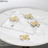 Transparent Acrylic Tic-Tac-Toe Game Chessboard Geometric Artwork Ornaments Desk Decoration Chess Pieces Casual Chess Games