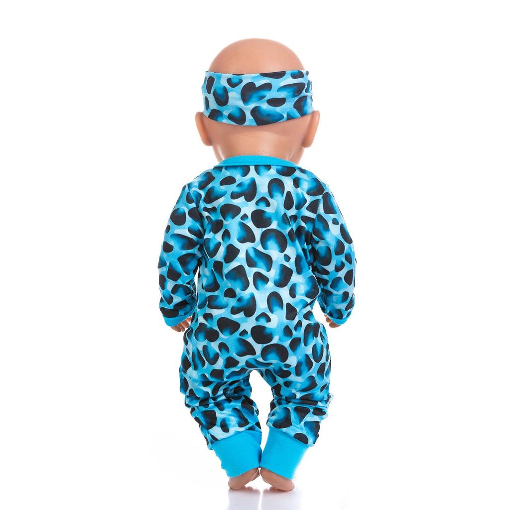 Children's 18-Inch Doll Dress-Up Onesie with Zipper and Accessories