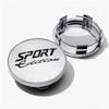 4pcs Sport Edition Logo Emblem Car Wheel Center Caps O.D 58MM 54MM Wheels Hub Cap Rim Hubcaps Dust Cover Replace Car Accessories