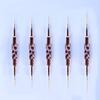 Dual-Use Nail Brush Pen Fiber Bristles Metal Body Multifunctional Nail Pen for Sculpting And UV Nail Art