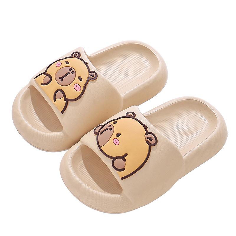 Kapibara Children's Summer New Indoor Bath Non-Slip Soft Feel Parent-Child Big Kids Slippers