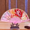 Dance Wedding Party Lace Silk Folding Hand Held Flower Pattern Fan