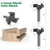 6mm 1/4 Shank Router Bit T-Slot Slotting Cutter New Hole Opener  Woodworking