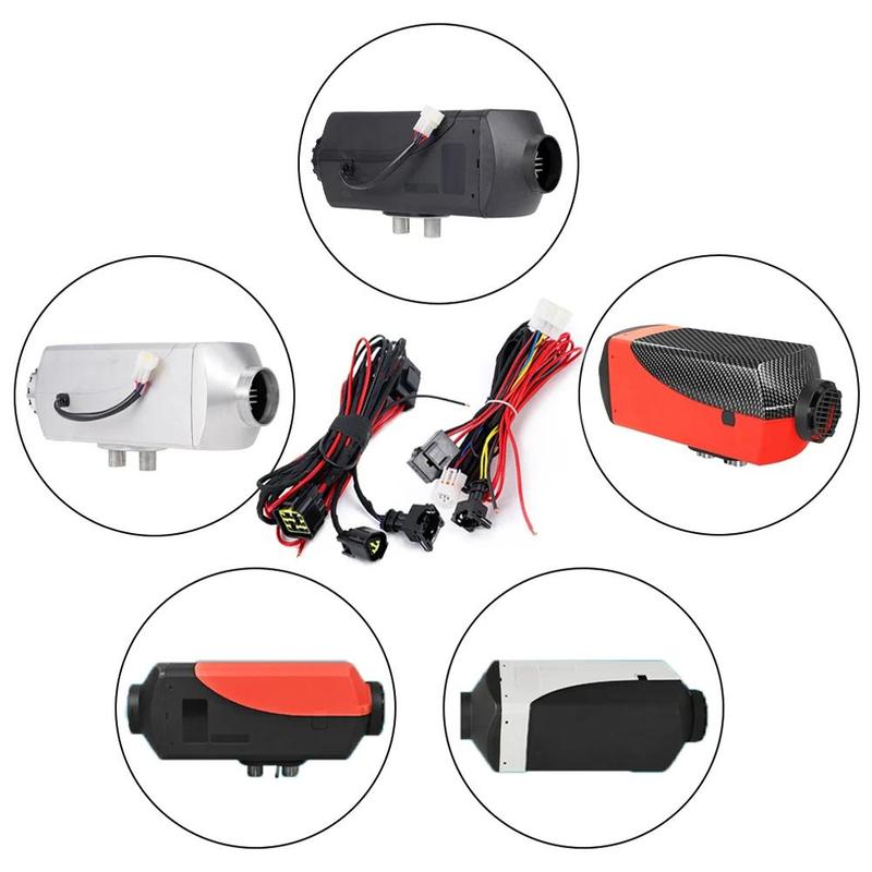 12V 24V Air Diesel Heater Wiring Harness Cable Adapter Round Triangle For Webasto Eberspacher Diesel Air Parking Heater Harness