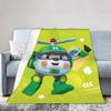 R-Robocars P-Polis Flannel Blanket Helly Awesome Throw Blanket for Bed Sofa Couch 150*125cm Bedspreads,