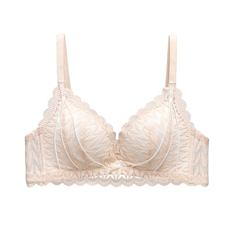 Wireless Lace Push Up Bra For Small Chest Women