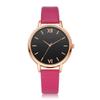Leather Band Quartz Watch PU Strap Ladies Watch Minimalist Analog Watch  Formal Occasions