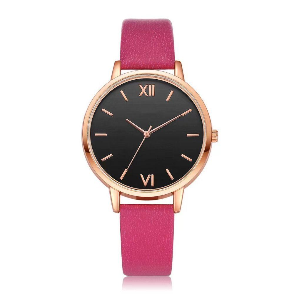 Leather Band Quartz Watch PU Strap Ladies Watch Minimalist Analog Watch  Formal Occasions