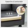 Two Seater Leathaire Sofa Grey