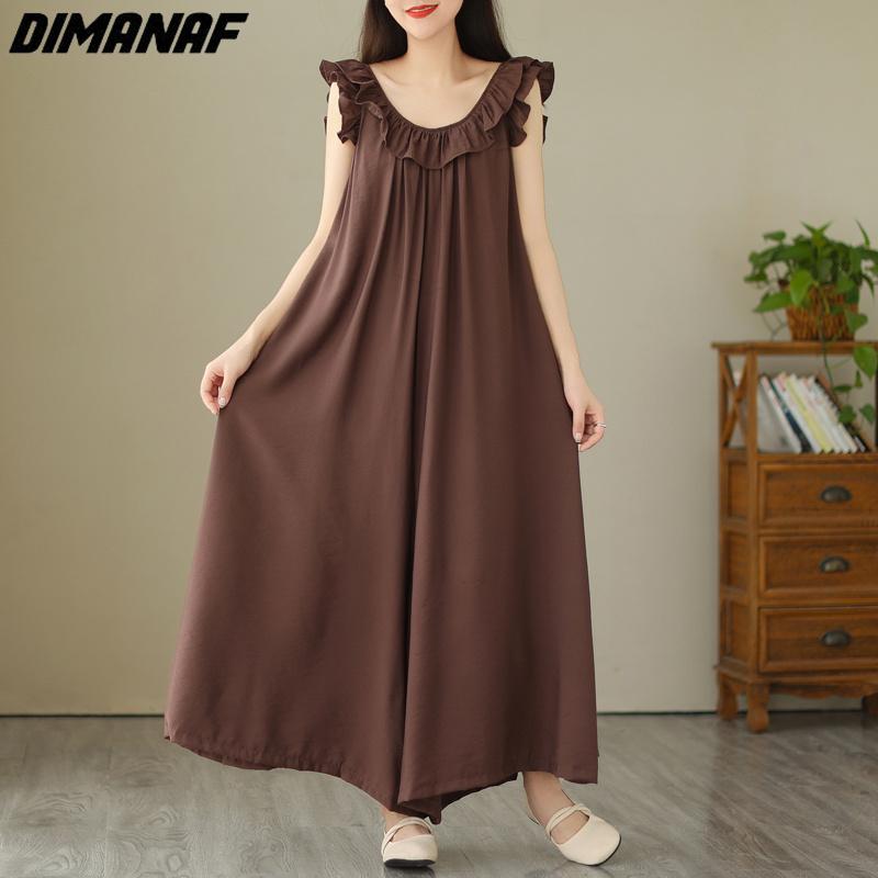 

DIMANAF женские комбинезоны больших размеров, однотонные комбинезоны, длинные брюки большого размера, брюки с эластичной резинкой на талии, уличная одежда, свободные повседневные новые комбинезоны