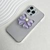 Support de téléphone poignée Cute Socket Talk Grip couleur bonbon avec nœud Support de bureau pliant pour téléphone poignée de téléphone nœud petit et frais