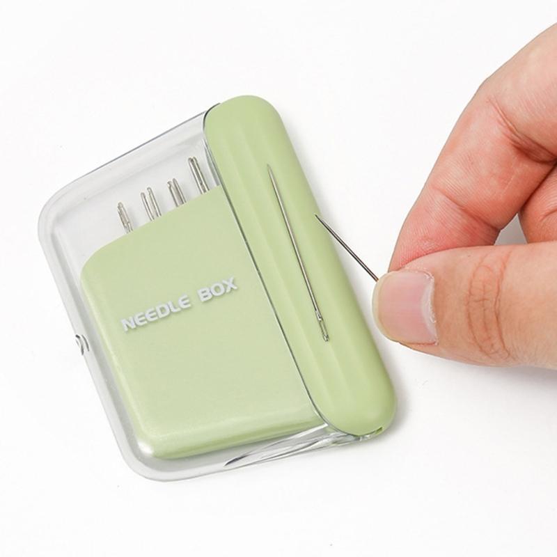 10Pcs Hand Sewing Needle Set with Needle Holder Storage Box for Sewing Quilting Needlework Project
