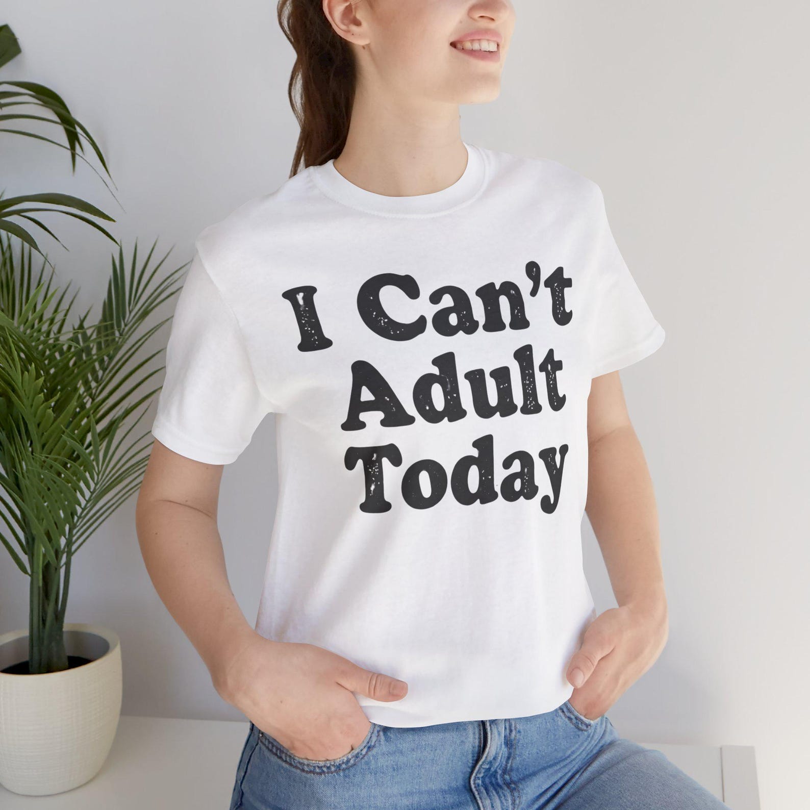 I Can t Adult Today Shirt, Funny Sarcastic T-Shirt, Introvert Graphic Tee, Adulting Humor Shirt, Lazy Day Tee, Unisex Funny Gift 2XL