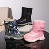 Girls' Long Snow Boots with Fleece and Thick Cotton Boots