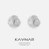 S925 Silver Needle Smooth Round Ball Star Stud Earrings - Stylish Niche Design for Women