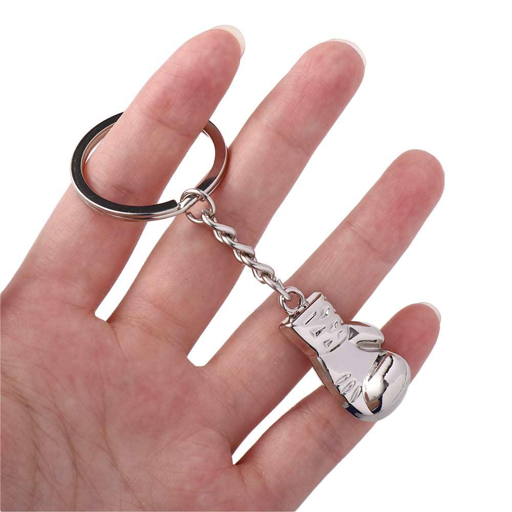 Packaging Decoration Men's Bag Charm Gift Souvenir Boxing Gloves Keychains Bag Pendants Keys Holder