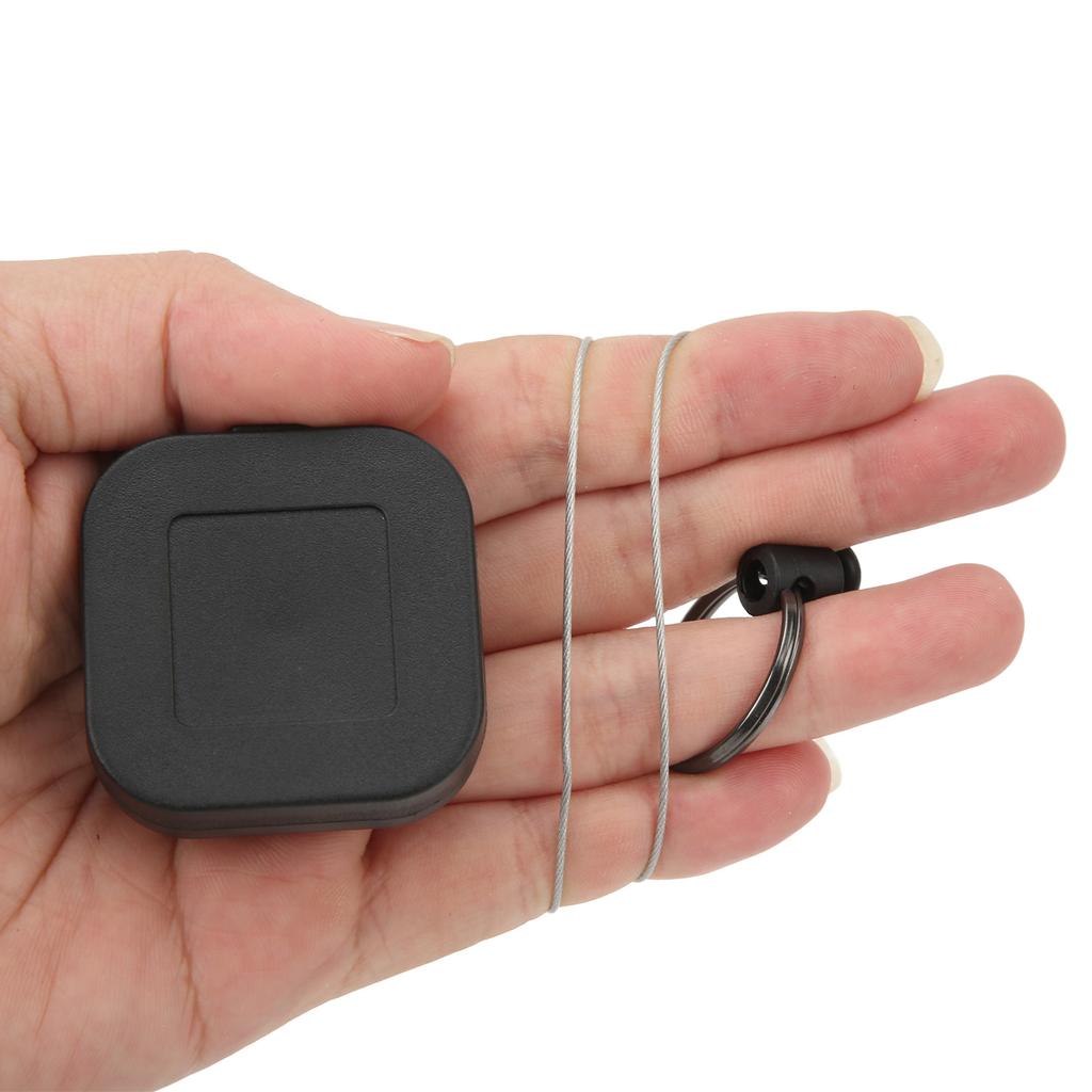 2Pcs Retractable Keychain Dirt Resistant Portable Stainless Steel Wire Anti Theft Key Chain
