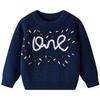 Autumn and Winter Baby Baby Bottoming Sweater Birthday Etsy Diys Hand-embroidered One Boy Girl Sweater