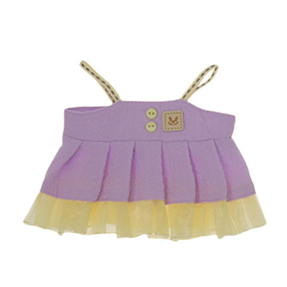 

Skirt 20cm Cotton Doll Clothes Strap Dress Plush Doll Clothes Cotton Doll s Dress Children s Gift purple style 1