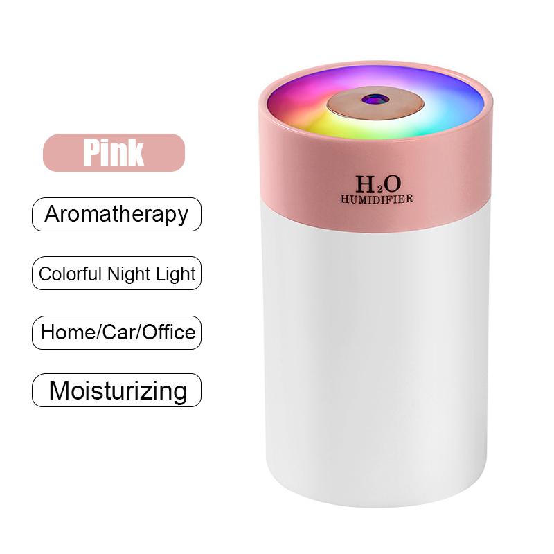 Zvlhčovač vzduchu Domov Svetelný Aroma Difuzér Ultrazvukový rozprašovač hmly Mini Čistička esenciálnych olejov Zvlhčovač Parfum Hogar