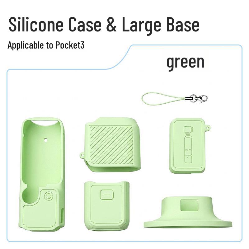 DJI Pocket 4/3 Silicone Protective Case with Screen & Drop-proof Desktop Base