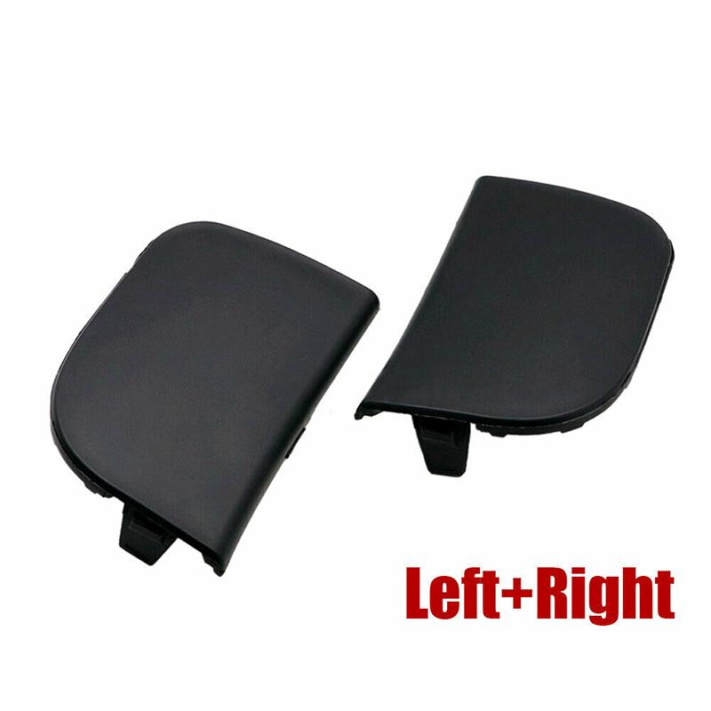 2pcs Black Front Bumper Tow Hook Eye Cover Cap Replacement Fit for Toyota Prius 2012-2015 Car Exterior Trailer Hole Lid Pair
