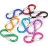 10pcs S Double Carabiner Set Tactical Gear Hooks Camping EDC Survival Climbing Spring Backpack Clasps Keychain Key Chain Clip