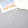 Bowknot Love Beaded Mobile Phone Chain Mobile Phone Pendant Short Wrist Strap Cell Phone Lanyard