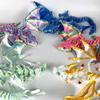 Friendly Plastic Large Horn Dragon Figurine 3D Printed Safe Table Decoration Lightweight Art Piece for Kids Christmas Gift