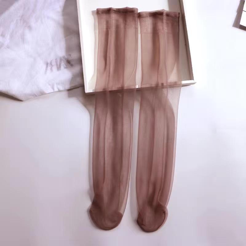 Summer Ultra-Thin Invisible Thigh-High Socks Nude Seamless Mid-Calf Short Socks For Women Anti-Snag Sheer Stockings 1-30 Pairs