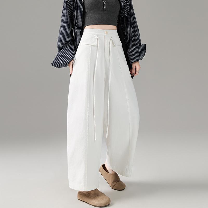 

Women s Spring Casual Washable Cotton Harem Pants - Wide-Leg, Slimming, Pear-Shaped Fit Medium
