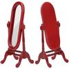 1:12   Doll House Full Length Dressing Mirror Model Accessory Room Furniture Toy(Brown )