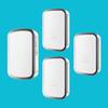 Smart Wireless Doorbell: Three-in-One Long-Range Electronic Remote with Elderly Call Button.
