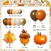143 ks Podzimní balónová girlanda sada Dýně Javorové listy Šišky na Den díkůvzdání Podzimní sklizeň Narozeninová párty dekorace