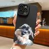 Custodia Carina con Modello di Cane Schnauzer per Samsung Galaxy S25 S24 S23 FE S22 Ultra S21 S20 Plus A15 A35 A54 A55 Cover Antiurto