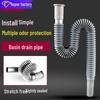Anti-odor Telescopic Drain Pipe for Washbasin, Mop Sink, and Vegetable Sink
