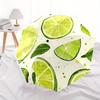 1pc Lime Slices Automatic Open/close, All-Season Portable Folding Umbrella, Travel, Everyday, Formal Events115