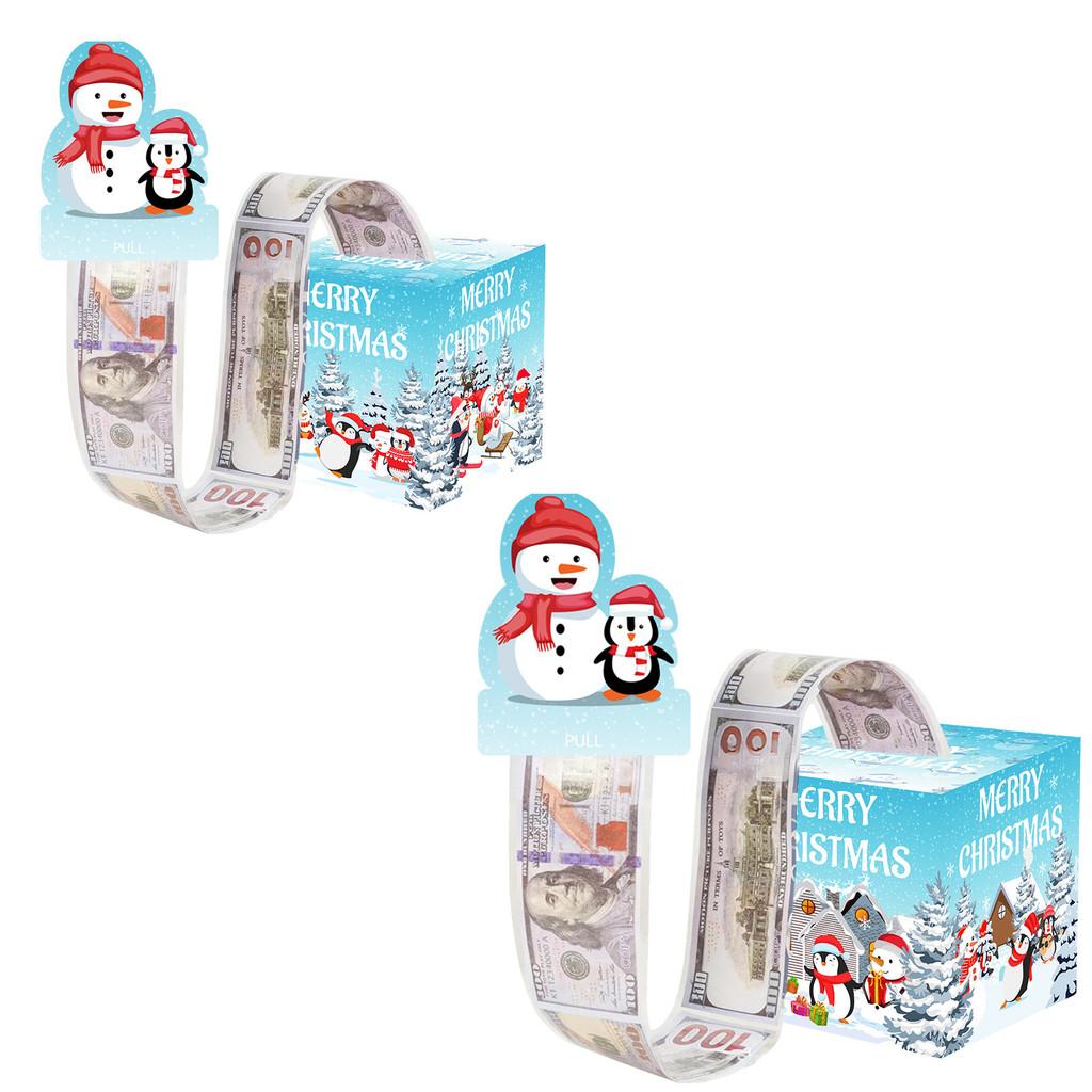 Penguin Christmas Snowman Design Gift Box For Seasonal Festival Celebration