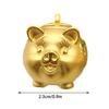 Portafortuna Maialino Dorato Carino, Ornamenti in Ottone, Scatola Porta Semi Dorata, Si Può Aprire il Salvadanaio, Regalo Maialino Carino Carino