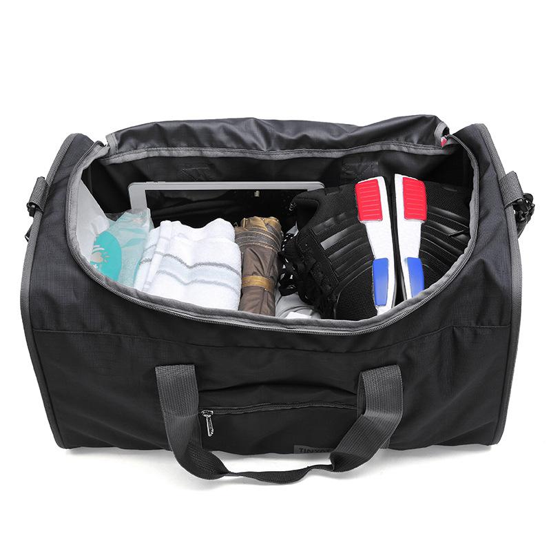 Portable Folding Storage Travel Bag Portable Boarding Bag Large Capacity Travel Short Distance Luggage Can Be Set Rod