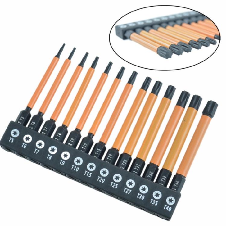 13Pcs Hex Allen Wrenches Drill Bit Set Allen Screwdriver Bit Hex Key Screwdriver Bit Set 1/4inch Maintenance Tool