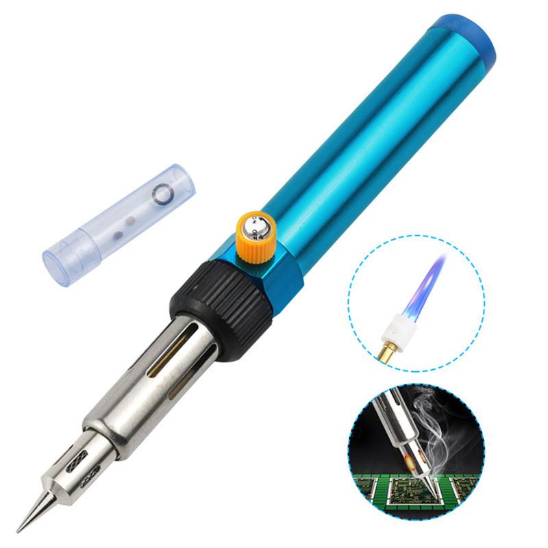 Handy Gas Soldering Pen Soldering Iron For Precise Welding And Heat Shrink For Diy Repairing With Changeable Tips 210~450 Celsius