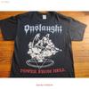 Vintage Onslaught Power from Hell Vtg concerT T Shirt Large Thrash Metal Slayer Vintage Washed Versatile Casual
