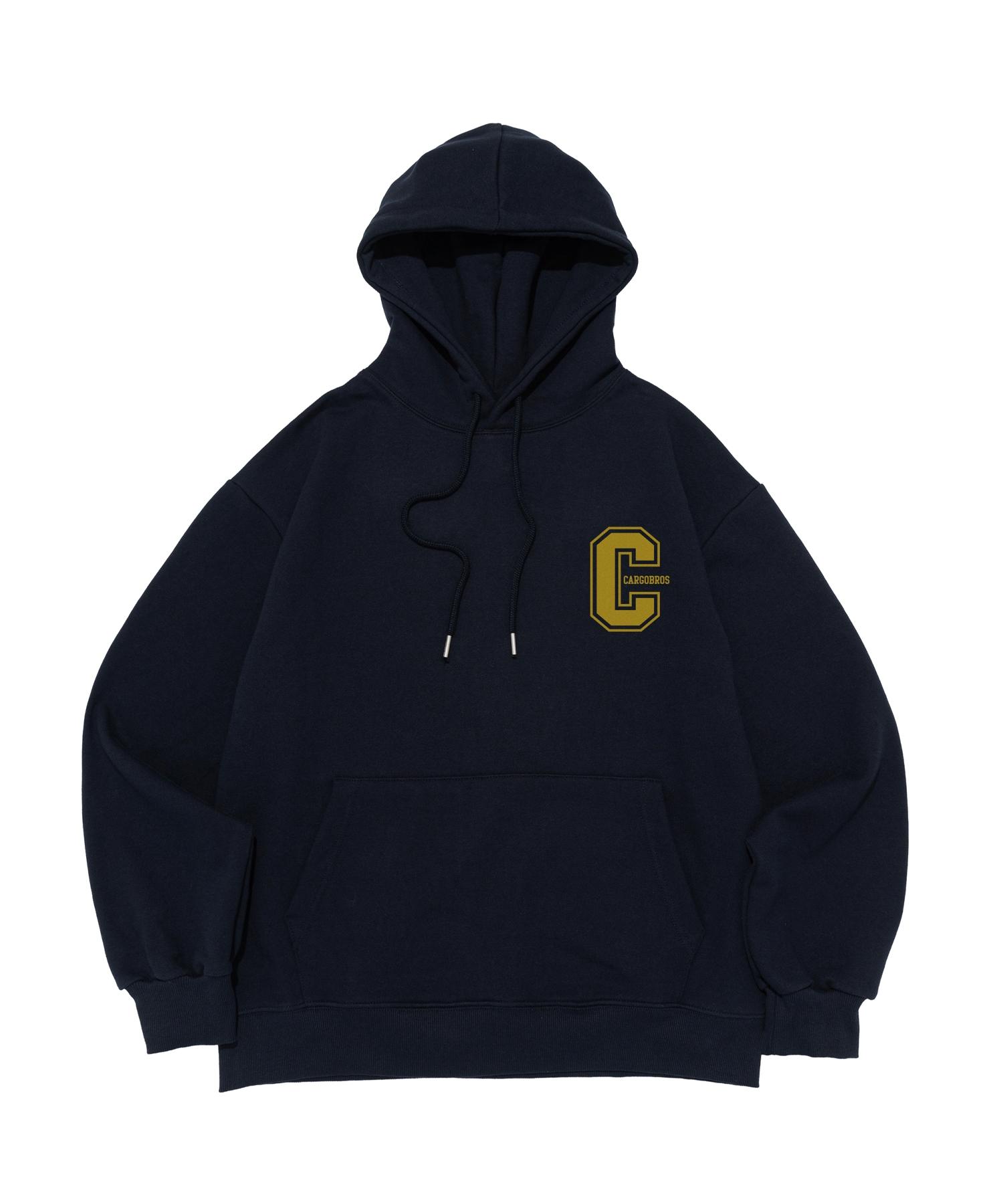Cargo Bros For Woman C Logo Hoodie (Navy) M (Brushed)