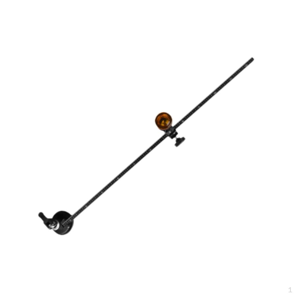 Circular Glass Cutter Cutting Tool Adjustable Alloy Round with Suction Cup Hand