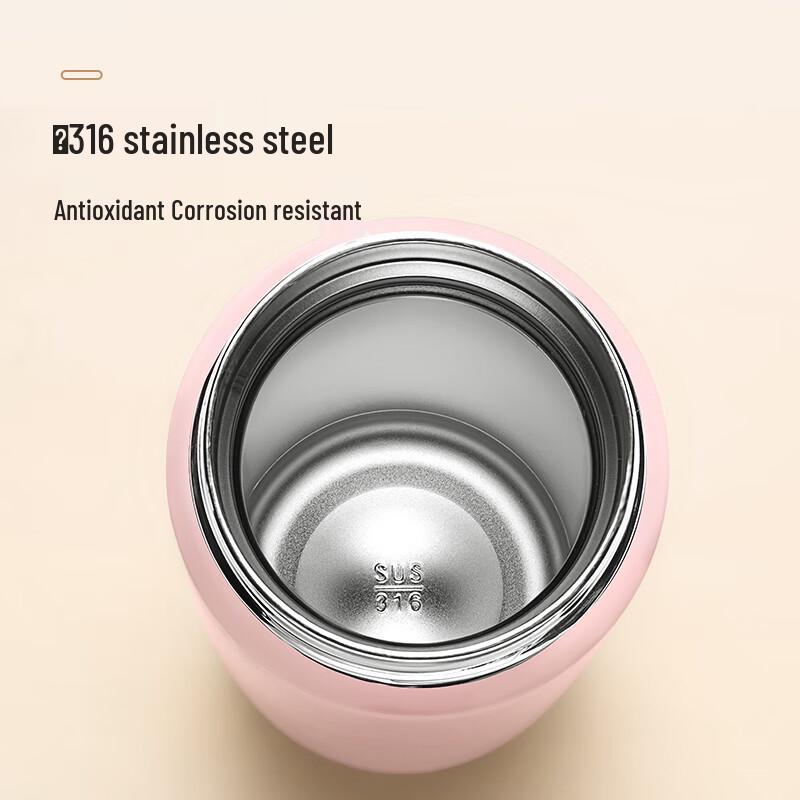 FGA Tragbare Isolierte Trinkflasche aus 316 Edelstahl mit Strohhalm