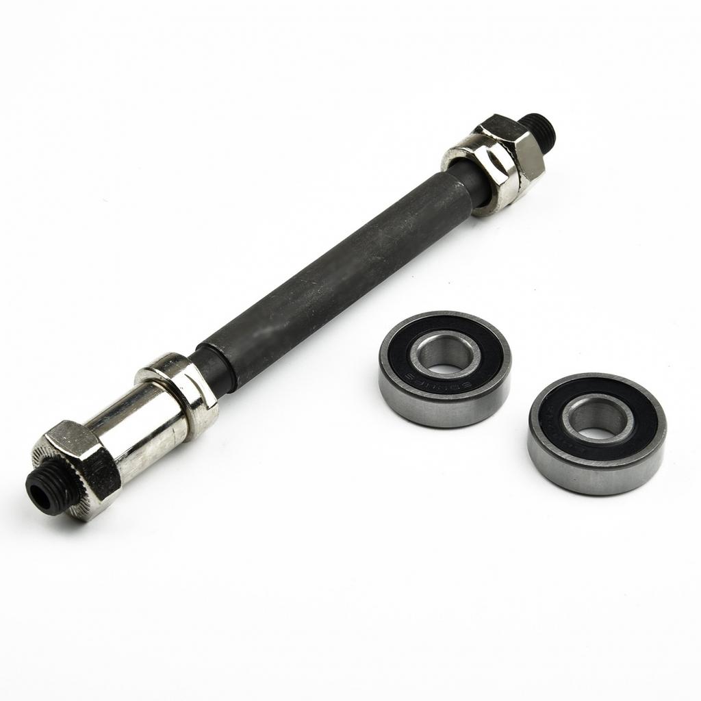 Steel Axles Bearing Bicycle Bike Cycling Hollow Axle