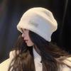 Winter Warm Plush Beanies Cap For Women Soft Fluffy Fur Baggy Slouchy Skullcaps Korean Girl Hip Hop Thicken Pullover Bonnet