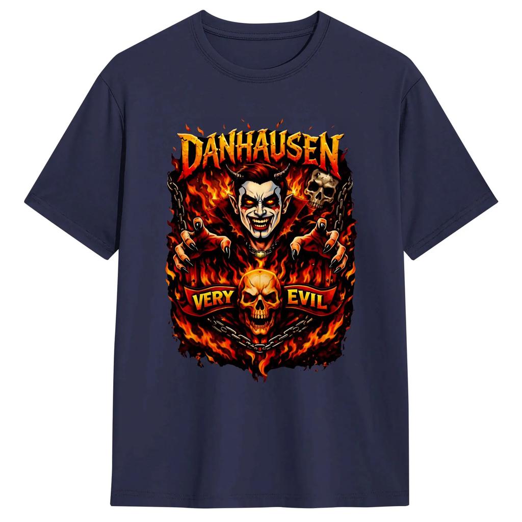 Danhausen Wrestling Very Evil T Shirt Beach  Hip Hop T-Shirts Men Cotton O Neck Oversize Top Tees Short Sleeve Y2K Casual Tshirt